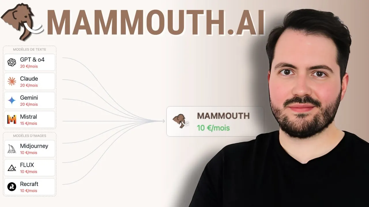 Recherche web avec Perplexity intégrée dans Mammouth.AI